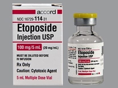 Etoposide Injection 20 mg/mL, Multiple Dose Vial 5 mL, Each