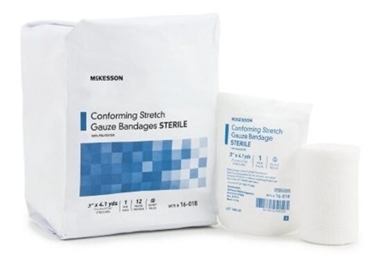 Gauze Conforming Sterile 3 x 5 yards MediPak Performance 12Package