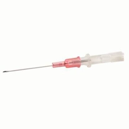 Jelco® Peripheral IV Catheter, 20G x 1" Pink Straight Hub, 50/Box