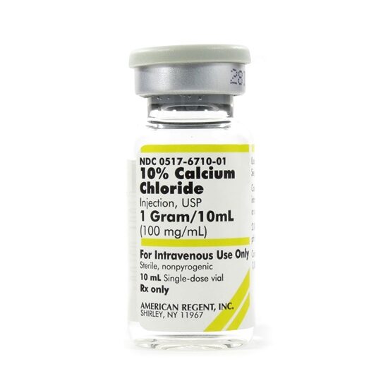 Calcium Chloride 10 136mEq 100mgmL SDV 10mL Vial