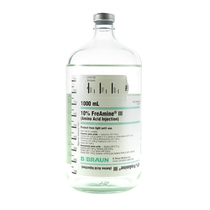 FreAmine® III 10% Amino Acid Injection, 1000 mL Glass