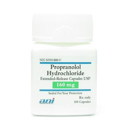 Propranolol Hydrochloride 160 mg Extended-Release Capsules, 100 Count