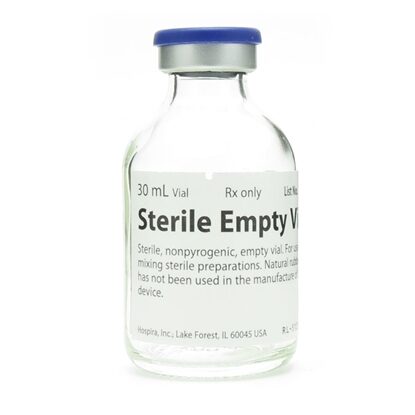 Sterile Empty Fliptop Vial 30 mL, 25/Tray