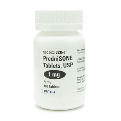 Prednisone 1 mg Tablets, 100 Count