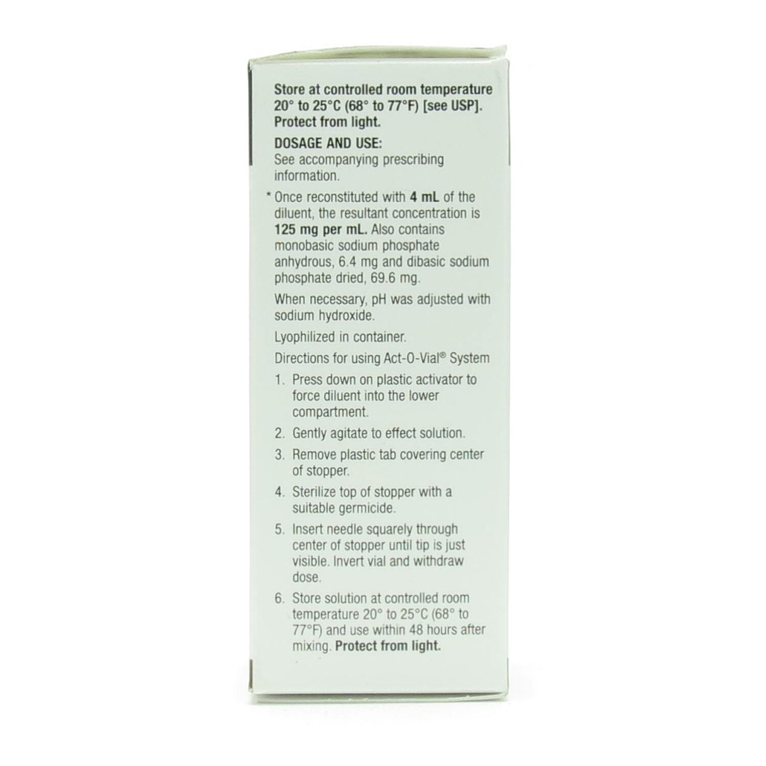 Solu-Medrol® (Methylprednisolone Sodium Succinate), SDV, Act-O-Vial ...