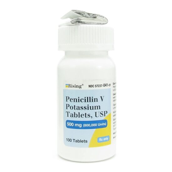 Penicillin V Potassium 500mg 100 TabletsBottle