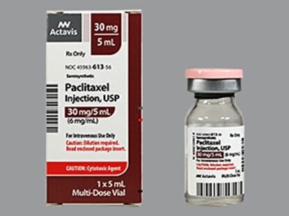 Paclitaxel Injection 6 mg/mL, Multi Dose Vial 5 mL, Each