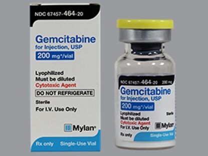 Gemcitabine HCl Injection 40 mg/mL, Single Dose Vial 5 mL, Each