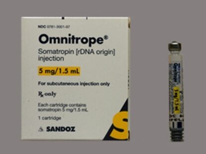 Omnitrope® Somatropin Injection 5 mg, Refill Cartridge 1.5 mL, Each