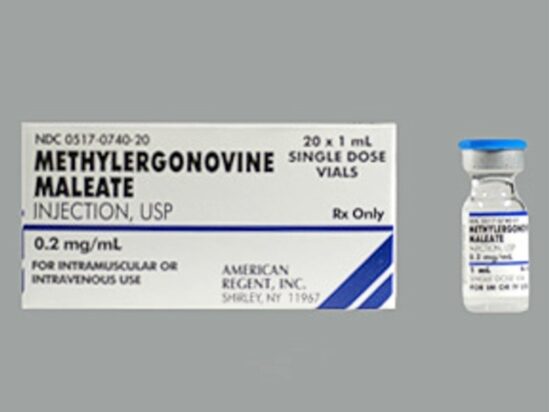 Methylergonovine Maleate Refrigerated 02mgmL 1mL 20vialsTray