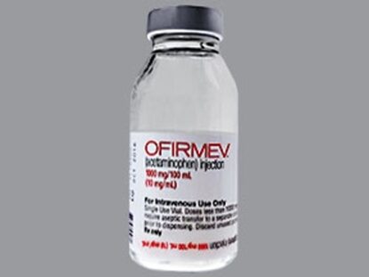 Ofirmev™ Acetaminophen Injection 10 mg/mL, Single Dose Vial 100 mL, 24/Tray