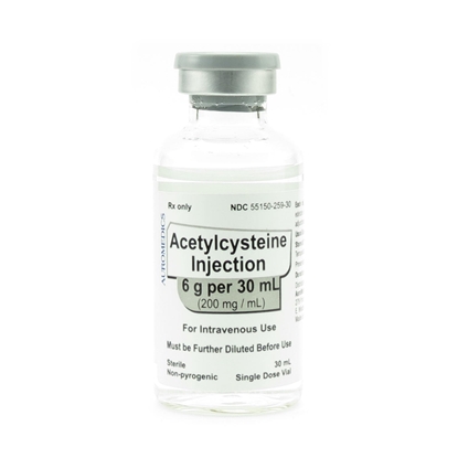 Acetylcysteine Injection 200 mg/mL, Single Dose Vial 30 mL, Each