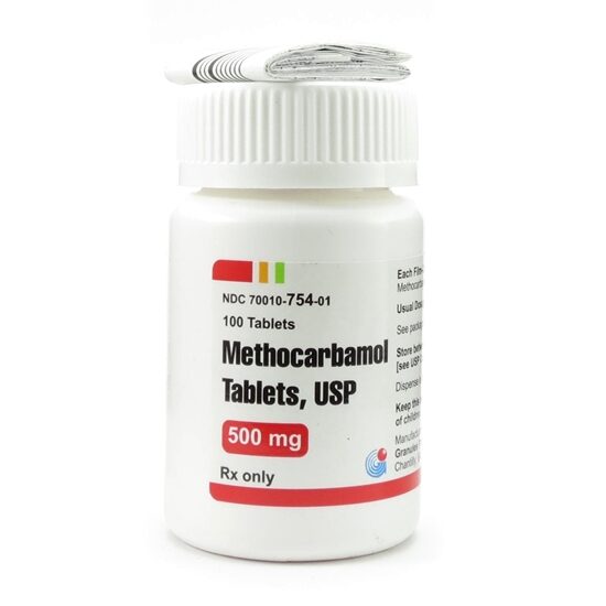 Methocarbamol 500mg 100 TabletsBottle