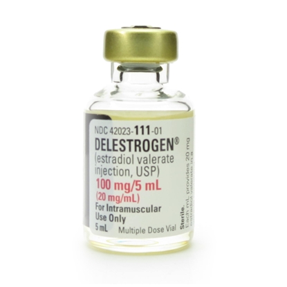 Delestrogen® Estradiol valerate Injection 20 mg/mL , Multiple Dose Vial 5 mL, Each