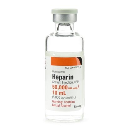 Heparin Sodium Injection 5000 U/mL, Multiple Dose Vial 10 mL, Each