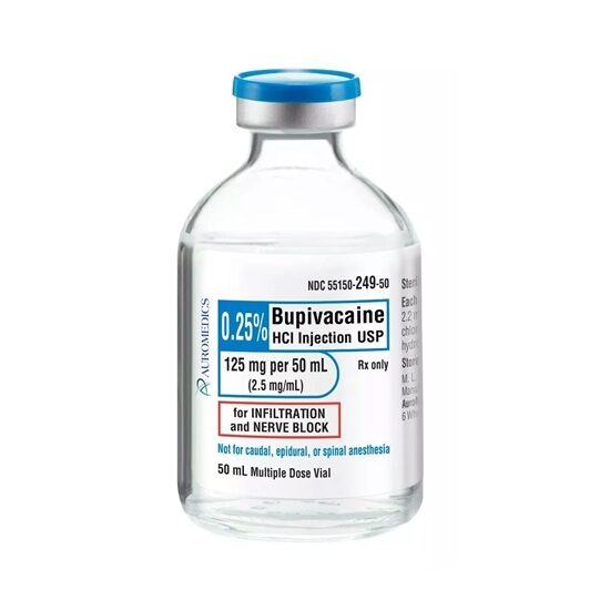 Bupivacaine 025 25mgmL MDV 50mLVial