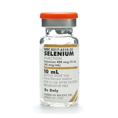 Selenium Injection 40 mcg/mL, Single Dose Vial 10 mL, Each