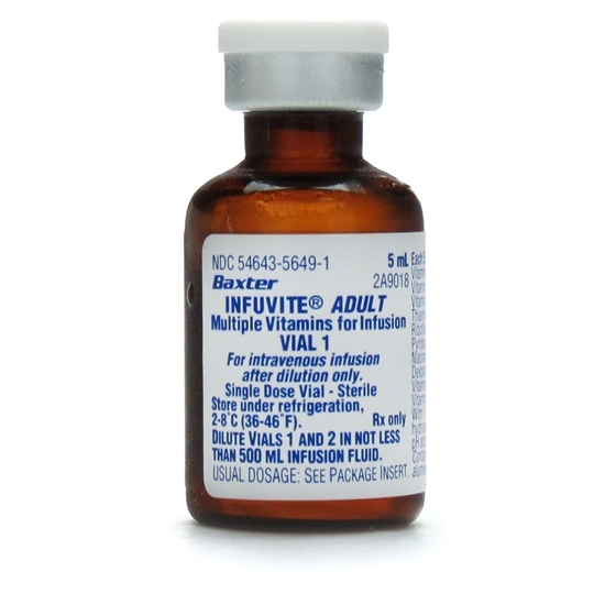 Infuvite Adult Multivitamin Injection 5 Dose Box 2 VialsDose 10 vialsBox Refrigerated