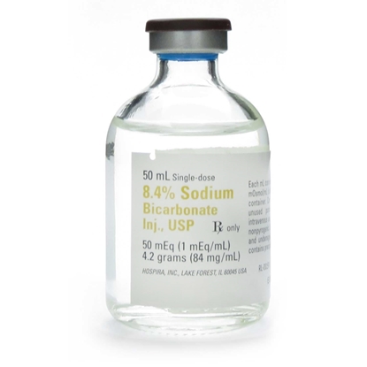 Sodium Bicarbonate Injection 8.4%, Single Dose Vial 50 mL, Each