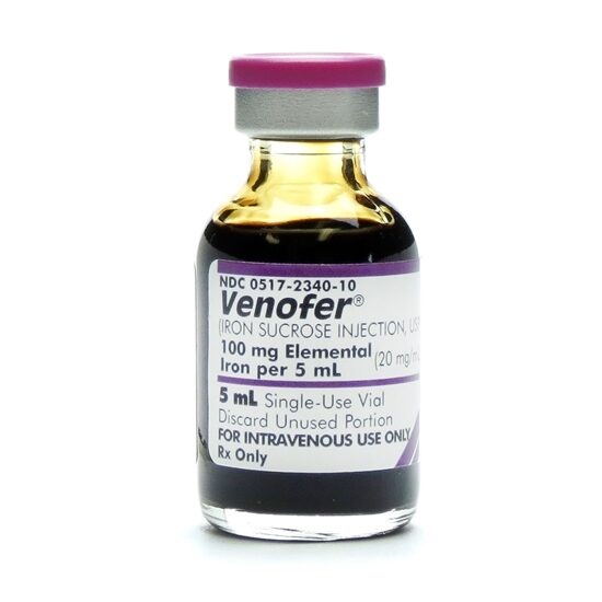 Venofer Iron Sucrose Injection USP 20mgmL SDV 5mLVial