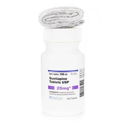 Quetiapine 25 mg Tablets, 100 Count