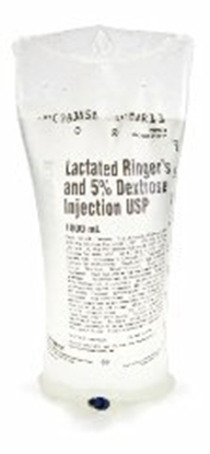Lactated Ringer's and 5% Dextrose and IV Solution Injection, 1000 mL VIAFLEX® Bag, Latex/PVC/DEPH-free, 14/Case