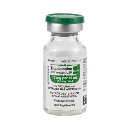Bupivacaine Injection 7.5 mg/mL, Single Dose Vial 10 mL, 25/Tray