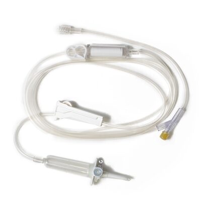 BBraun™ IV Pump Set With 1 Injection Y-Port, Non-Filtered, 15 Drops/mL, 106" Tubing, 50/Case