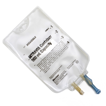 INTRAVIA™ Empty IV Container 500 mL Bag, Sterile, DEHP-free, 2-PVC ports, Nonpyrogenic fluid path, 48/Case