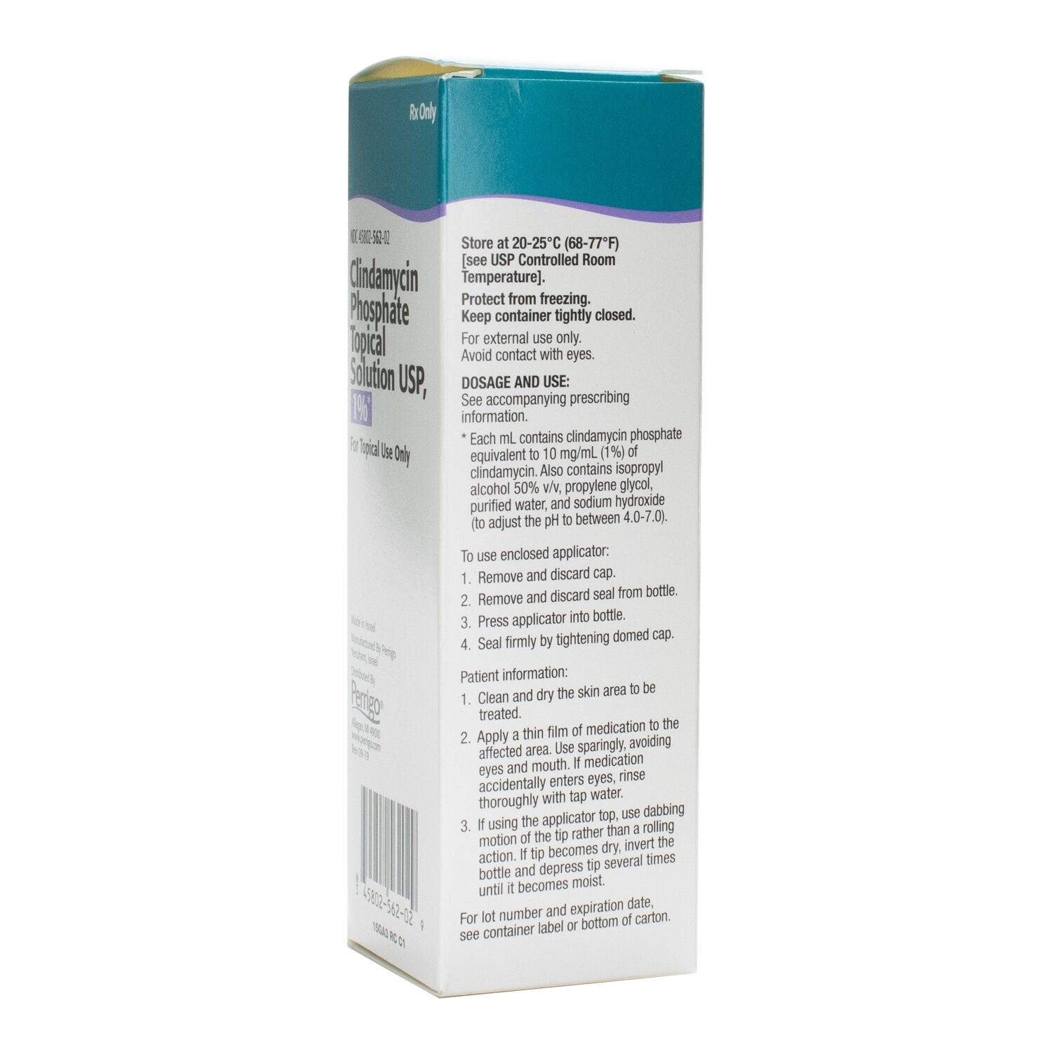 Clindamycin Phosphate 1% Topical Solution 60mL/Bottle | McGuff