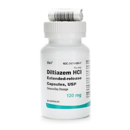 Diltiazem HCl 120 mg Extended-Release Capsules, 90 Count