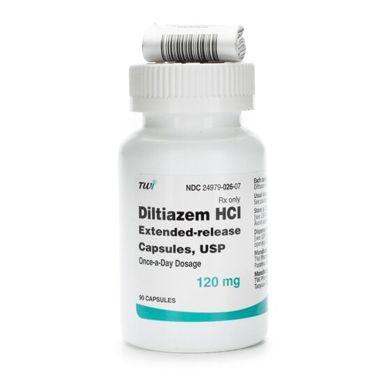 Diltiazem HCl  ER 120mg Unit Dose  90CapsulesBottle