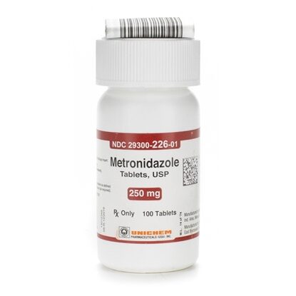 Metronidazole 250 mg Tablets, 100 Count