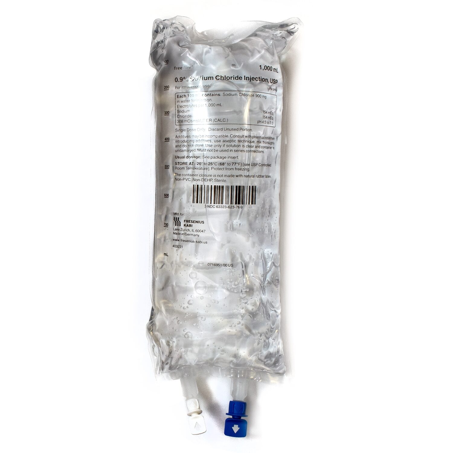 09 Sodium Chloride Iv Solution Injection Freeflex® Bag Latexpvcdeph Free Case Mcguff 5689