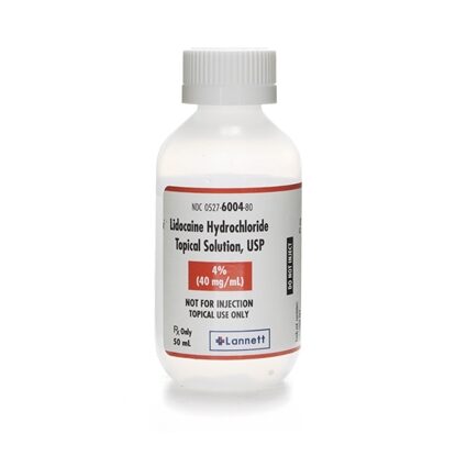 Lidocaine Hydrochloride 4% Topical Solution, Each