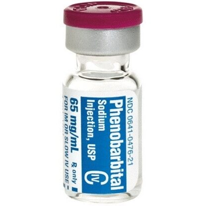 Phenobarbital Sodium Injection 65 mg/mL, Single Dose Vial 1 mL, 25/Tray