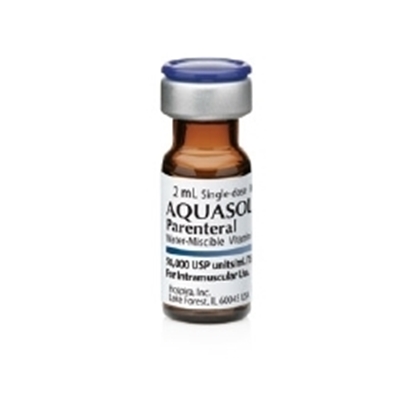 Aquasol A® Water-miscible Vitamin A palmitate Injection 50000 IU/mL, Single Dose Vial 2 mL, Each