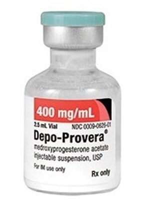 Depo-Provera® Medroxyprogesterone Acetate Injection 400 mg/mL, Multiple Dose Vial 2.5 mL, Each