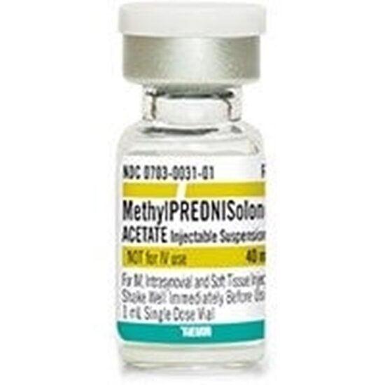 Methylprednisolone Acetate IM  40mgmL SDV  1mL Vial