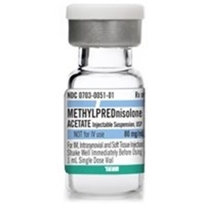 Methylprednisolone Acetate Injection 80 mg/mL, Single Dose Vial 1 mL, Each