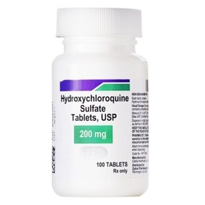 Hydroxychloroquine Sulfate 200 mg Tablets, 100 Count