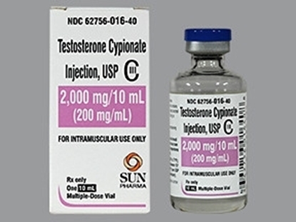 Testosterone Cypionate, 200mg/mL, MDV, 10mL Vial