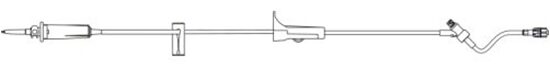 Caresite Primary IV Administration Set with 1 NeedleFree Port Nonfiltered 15 DropsmL 113 Tubing 50Case