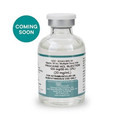 (Coming Soon) Procaine HCL 20 mg/mL, 30 mL, MDV