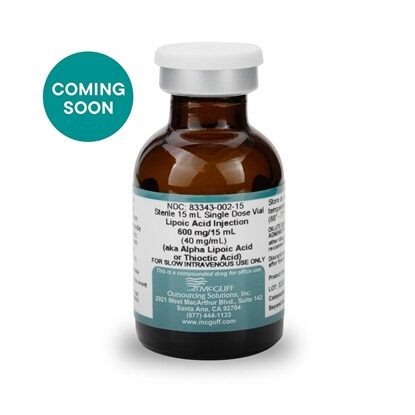 (Coming Soon) Alpha Lipoic Acid (ALA) 40 mg/mL,15mL, SDV