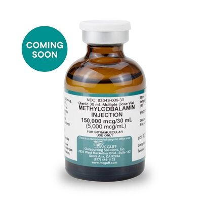 (Coming Soon) Methylcobalamin 5,000 mcg/mL 30 mL, MDV