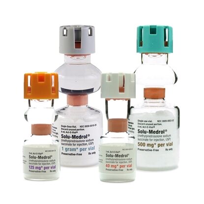 Solu-Medrol® Methylprednisolone Injection, Single Dose ACT-O-VIAL®, Each