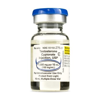 Testosterone Cypionate Injection 100 mg/mL, Multiple Dose Vial 10 mL, Each