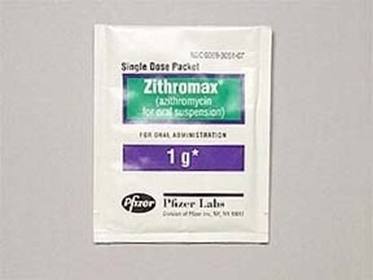 Zithromax SD Packet, 1g/packet, 3/Box