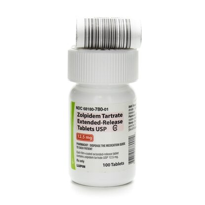 Zolpidem Tartrate Extended-Release 12.5 mg Tablets, 100 Count